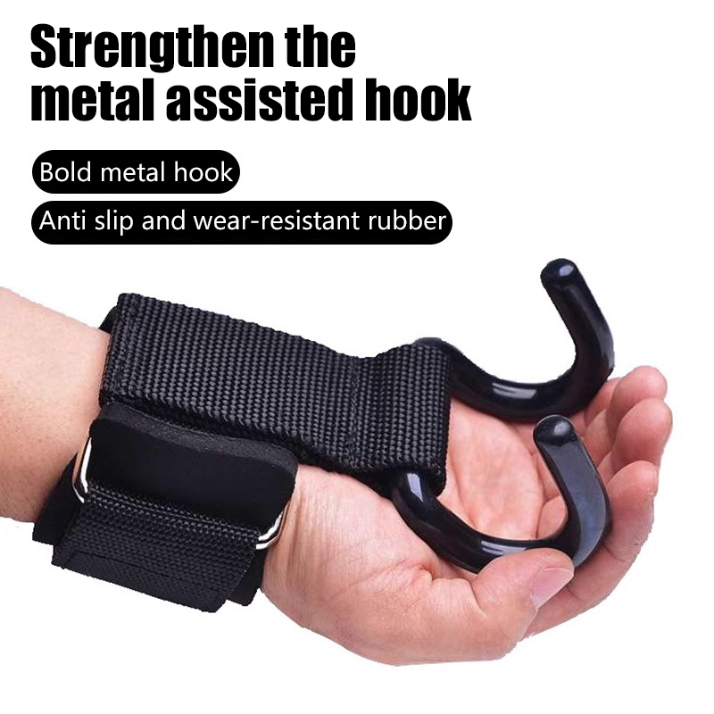 Wrist Wraps Weightlifting Support - 【F】2 pezzi: ganci per sollevamento pesi,